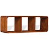 Mueble De Tv Madera Maciza Acabado Miel 120x30x40 Cm Vidaxl