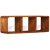 Mueble De Tv Madera Maciza Acabado Miel 120x30x40 Cm Vidaxl