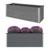 Arriate De Wpc Gris 150x50x54 Cm Vidaxl