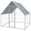 Jaula Gallinero De Exterior De Acero Galvanizado 2x2x1,92 M Vidaxl