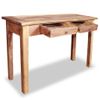 Mesa Consola De Madera Maciza Reciclada 123x42x75 Cm Vidaxl