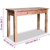 Mesa Consola De Madera Maciza Reciclada 123x42x75 Cm Vidaxl