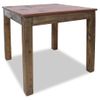 Mesa De Comedor De Madera Maciza Reciclada 82x80x76 Cm Vidaxl