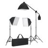 Kit De Estudio Fotográfico Con Luces Softbox Fondos Y Reflector Vidaxl