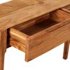 Mesa Consola De Madera Maciza 118x30x80 Cm Vidaxl