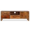 Mueble Para Tv De Madera Maciza Vintage 118x30x40 Cm Vidaxl