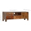 Mueble Para Tv De Madera Maciza Vintage 118x30x40 Cm Vidaxl