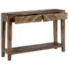 Mesa Consola De Madera Maciza De Mango 118x30x80 Cm Vidaxl