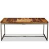 Mesa De Comedor De Madera Maciza De Sheesham Y Acero 180 Cm Vidaxl