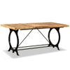 Mesa De Salón Comedor De Madera Maciza De Mango Rugosa 180 Cm Vidaxl