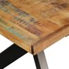 Mesa De Comedor Madera Maciza Reciclada Y Cruz De Acero 180 Cm Vidaxl