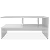 Mesa De Centro De Madera Contrachapada 90x59x42cm Blanca Vidaxl