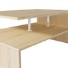 Mesa De Centro De Madera Aglomerada 90x59x42cm Color Roble Vidaxl