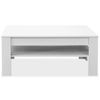 Mesa De Centro De Madera Aglomerada 110x65x48 Cm Blanca Vidaxl