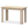 Mesa De Comedor Y Bancos 3 Piezas Madera Aglomerada Color Roble Vidaxl