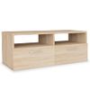 Mueble De Tv Madera De Ingeniería Roble 95x35x36 Cm Vidaxl