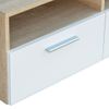 Mueble De Tv Madera De Ingeniería Roble Y Blanco 95x35x36 Cm Vidaxl