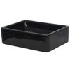 Lavabo De Cerámica Rectangular Negro 41x30x12 Cm Vidaxl