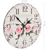 Reloj De Pared Vintage Con Flores 30 Cm Vidaxl