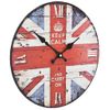 Reloj Vintage De Pared Con Flores Uk 30 Cm Vidaxl
