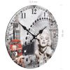 Reloj De Pared Vintage Marilyn Monroe 30 Cm Vidaxl