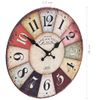 Reloj De Pared Vintage Colorido 30 Cm Vidaxl