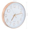 Reloj De Pared 30 Cm Rosa Dorado Vidaxl