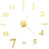 Reloj 3d De Pared Con Diseño Moderno 100 Cm Xxl Dorado Vidaxl