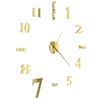 Reloj 3d De Pared Con Diseño Moderno 100 Cm Xxl Dorado Vidaxl