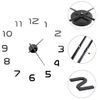 Reloj 3d De Pared Con Diseño Moderno 100 Cm Xxl Negro Vidaxl