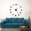 Reloj 3d De Pared Con Diseño Moderno 100 Cm Xxl Negro Vidaxl