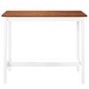 Mesa De Bar Madera Maciza 108x60x91 Cm Vidaxl