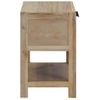 Mesita De Noche Con Cajón Madera Acacia Maciza 40x30x48 Cm Vidaxl