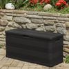 Caja De Almacenamiento De Jardín Negra 117x45x56 Cm Vidaxl