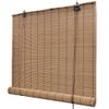 Persiana Enrollable De Bambú Marrón 80x220 Cm Vidaxl