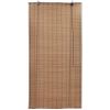 Persiana Enrollable De Bambú Marrón 100x220 Cm Vidaxl