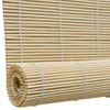 Persiana Enrollable De Bambú Color Natural 80x220 Cm Vidaxl