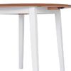 Juego De Comedor De Mdf Y Madera De Caucho 3 Piezas Blanco Vidaxl