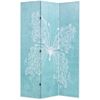 Biombo Divisor Plegable 120x170 Cm Mariposa Azul Vidaxl