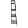 Estantería Escalera 4 Niveles Metal Negro Vidaxl