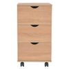 Cajonera De Madera 33x45x60 Cm Color Roble Vidaxl