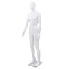 Maniquí De Hombre Completo Base Vidrio Blanco Brillante 185 Cm Vidaxl