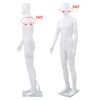 Maniquí De Hombre Completo Base Vidrio Blanco Brillante 185 Cm Vidaxl