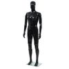 Maniquí De Hombre Completo Base Vidrio Negro Brillante 185 Cm Vidaxl