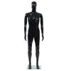 Maniquí De Hombre Completo Base Vidrio Negro Brillante 185 Cm Vidaxl