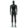 Maniquí De Hombre Completo Base Vidrio Negro Brillante 185 Cm Vidaxl