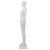 Maniquí De Mujer Completo Base De Vidrio Blanco Brillante 175cm Vidaxl