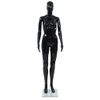 Maniquí De Mujer Completo Base De Vidrio Negro Brillante 175 Cm Vidaxl