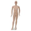 Maniquí De Cuerpo Entero De Niño Con Base Vidrio Beige 140 Cm Vidaxl