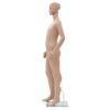 Maniquí De Cuerpo Entero De Niño Con Base Vidrio Beige 140 Cm Vidaxl